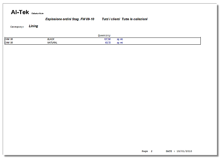 ERP software for shoe manufactoring: calculate suppliers materials