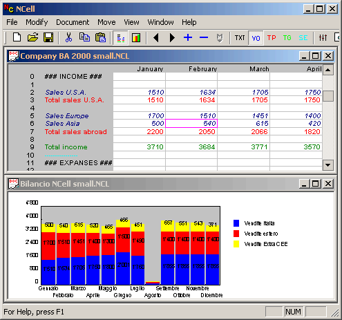 Reports con NCell