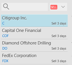 Stock trading app
