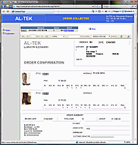 Order Collector via web