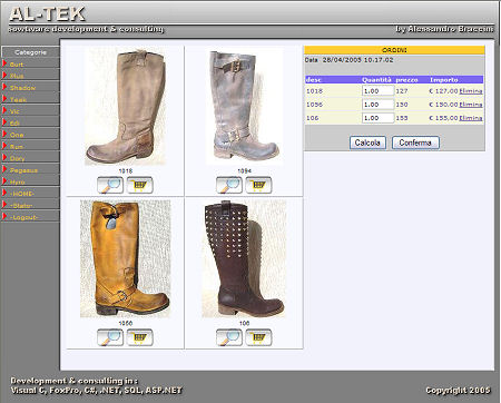 Web Shop e-commerce site