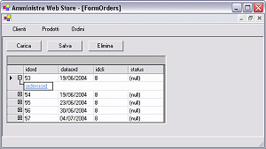 Web Shop amministrazione client winform
